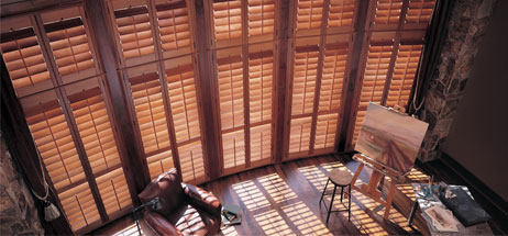 shutter-hunter douglas wood shutters plantation shutters custom Denver