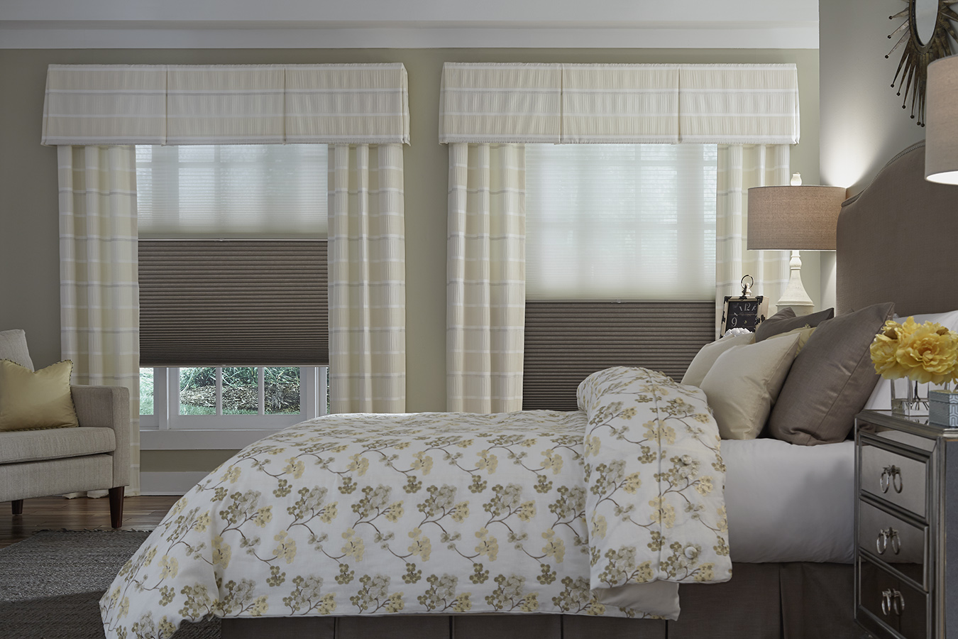Duo Shade with valance and panels