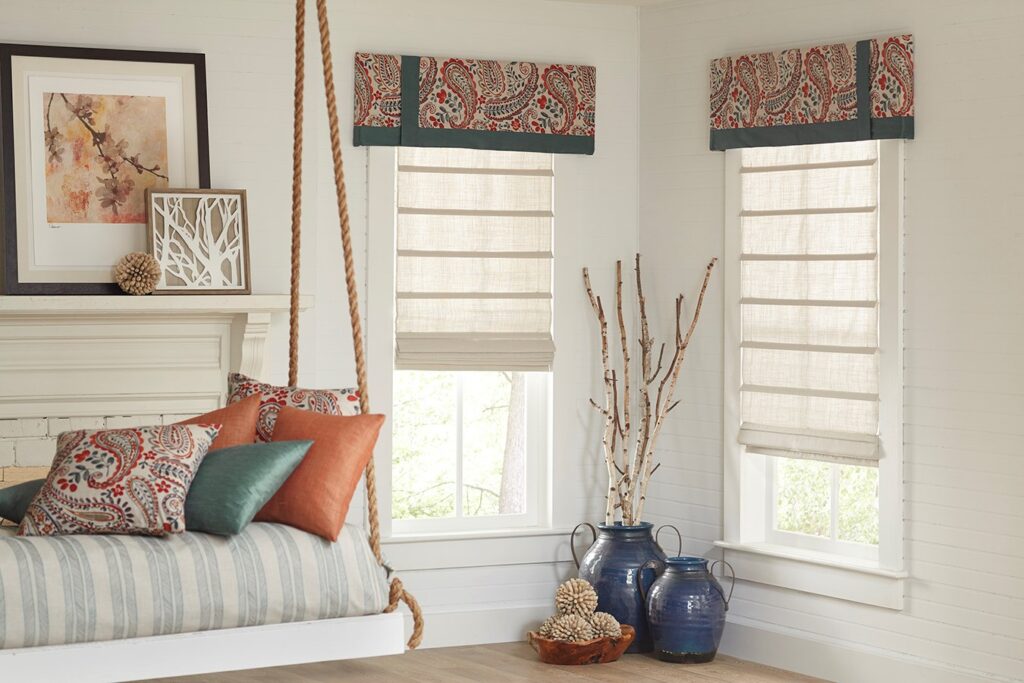 roman shade flat valance